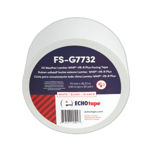 FS-G7732 All Weather Lamtec WMP-VR-R Plus Facing Tape White 72mm Solo Label