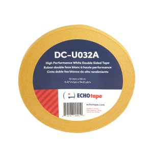 DC-U032A White Double Sided Tape for Permanent Mounting and Bonding 24mm Solo Label