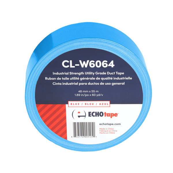 CL-W6064 Industrial Strength Utility Grade Duct Tape Blue 48mm Solo Label