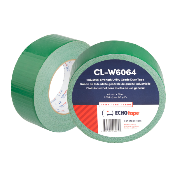 CL-W6064 Industrial Strength Utility Grade Duct Tape Green 48mm Duo Label