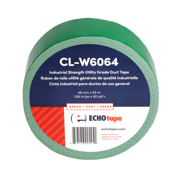 CL-W6064 Industrial Strength Utility Grade Duct Tape Green 48mm Solo Label