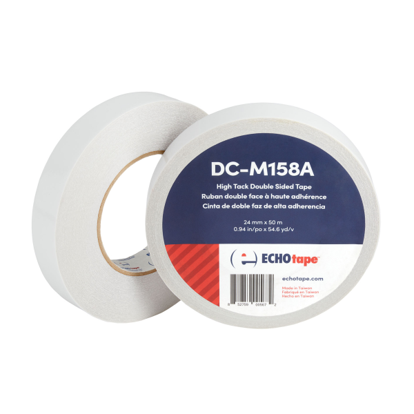 DC-M158A Clear Double Sided Polyester Tape for General Purpose Mounting and Bonding 24mm Duo Label