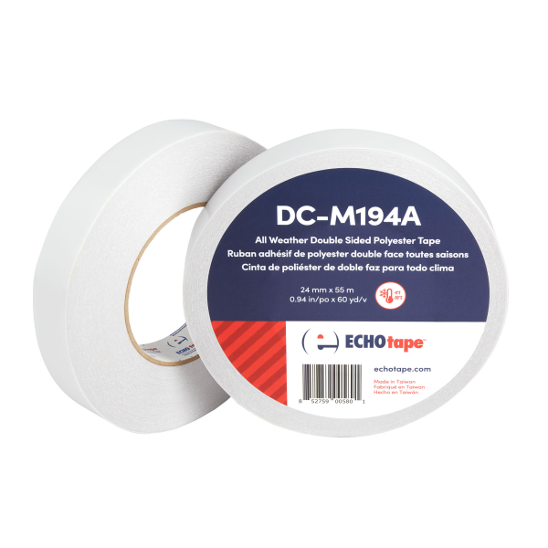 DC-M194A All Weather/Cold Weather Double Sided Polyester Tape 24mm Duo Label
