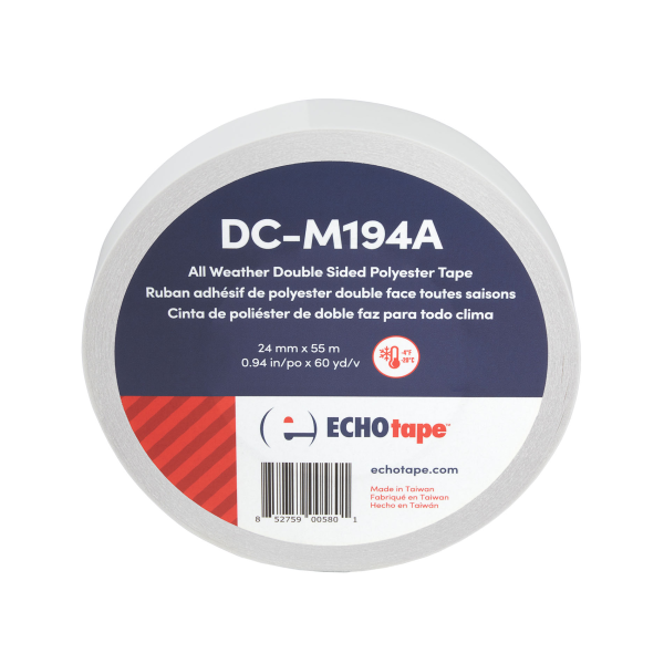 DC-M194A All Weather/Cold Weather Double Sided Polyester Tape 24mm Solo Label