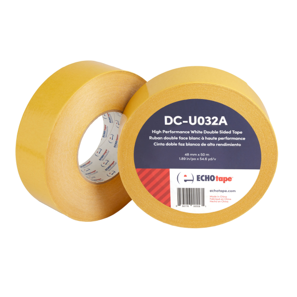 DC-U032A White Double Sided Tape for Permanent Mounting and Bonding 48mm Duo Label