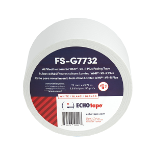 FS-G7732 All Weather Lamtec WMP-VR-R Plus Facing Tape White 72mm Solo Label
