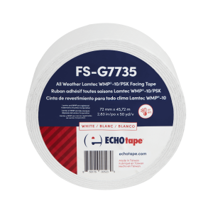 FS-G7735 All Weather Lamtec WMP-10/PSK Facing Tape White 72mm Front Label