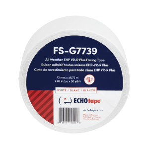 FS-G7739 All Weather EHP VR-R Plus Facing Tape White 72mm Front Label